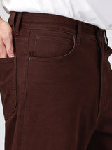 กางเกงขายาวผู้ชาย LOOSE FIT เอวกลาง ทรงหลวม สีน้ำตาล