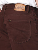 กางเกงขายาวผู้ชาย LOOSE FIT เอวกลาง ทรงหลวม สีน้ำตาล