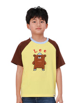 REGULAR FIT MINI ZOO COLLECTION BOY / GIRL'S SHORT SLEEVE T-SHIRT YELLOW