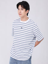 เสื้อยืดแขนสั้นผู้ชาย LOOSE FIT สีขาว