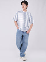 เสื้อยืดแขนสั้นผู้ชาย LOOSE FIT สีขาว