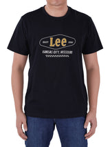 REGULAR FIT MEN'S SHORT SLEEVE T-SHIRT BLACK