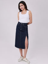 เสื้อกล้ามผู้หญิง SLIM FIT สีขาว