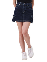 WOMEN'S SKORT DARK INDIGO