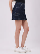 WOMEN'S SKORT DARK INDIGO