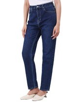 MOM FIT HIGH RISE MOM WOMEN'S JEANS DARK INDIGO