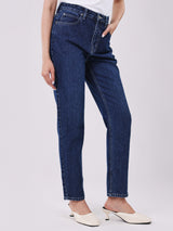 MOM FIT HIGH RISE MOM WOMEN'S JEANS DARK INDIGO