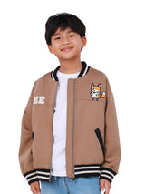 MINI ZOO COLLECTION BOY'S JACKET BROWN