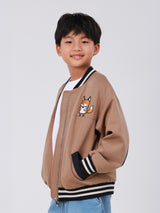 MINI ZOO COLLECTION BOY'S JACKET BROWN