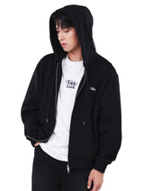 เสื้อฮู้ดดี้มีซิปผู้ชาย คอลเลคชั่น LEE BANGKOK COMFORT FIT สีดำ