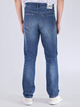 JADE FUSION COLLECTION ZED FIT MID RISE SLIM MEN'S JEANS MID INDIGO