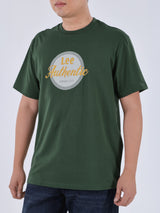 เสื้อยืดแขนสั้นผู้ชาย COMFORT FIT สีเขียว