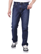 กางเกงยีนส์ผู้ชาย KNOX FIT เอวกลาง ทรงตรง สียีนส์กลาง