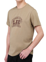 REGULAR FIT MEN'S SHORT SLEEVE T-SHIRT BROWN