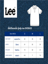 เสื้อโปโลแขนสั้นผู้หญิง OVERSIZE FIT สีดำ