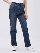 KARA FIT HIGH RISE REGULAR WOMEN'S JEANS DARK INDIGO