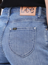 SLIM FIT HIGH RISE WOMEN'S JEANS LIGHT INDIGO