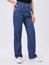 REGULAR FIT MID RISE WOMEN'S JEANS MID INDIGO