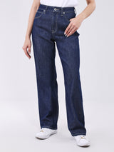 REGULAR FIT MID RISE WOMEN'S JEANS DARK INDIGO