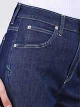 REGULAR FIT MID RISE WOMEN'S JEANS DARK INDIGO