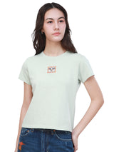 SLIM FIT 101 COLLECTION WOMEN'S SHORT SLEEVE T-SHIRT GREEN