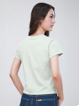 SLIM FIT 101 COLLECTION WOMEN'S SHORT SLEEVE T-SHIRT GREEN