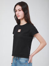 SLIM FIT 101 COLLECTION WOMEN'S SHORT SLEEVE T-SHIRT BLACK