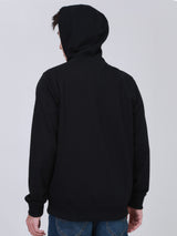 เสื้อฮู้ดดี้มีซิปผู้ชาย COMFORT FIT สีดำ