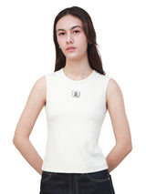 REGULAR FIT 101 COLLECTION WOMEN'S SLEEVELESS T-SHIRT YELLOW