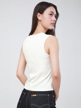 REGULAR FIT 101 COLLECTION WOMEN'S SLEEVELESS T-SHIRT YELLOW