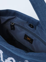 CROSSBODY SADDLE BAG FIT WOMEN'S BAG LIGHT INDIGO