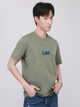 REGULAR FIT 101 COLLECTION MEN'S SHORT SLEEVE T-SHIRT OLIVE GREEN