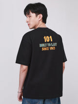 LOOSE FIT 101 COLLECTION MEN'S SHORT SLEEVE T-SHIRT BLACK