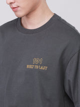 LOOSE FIT 101 COLLECTION MEN'S SHORT SLEEVE T-SHIRT GREY
