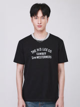 REGULAR FIT 101 COLLECTION MEN'S SHORT SLEEVE T-SHIRT BLACK