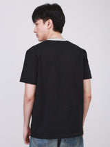 REGULAR FIT 101 COLLECTION MEN'S SHORT SLEEVE T-SHIRT BLACK