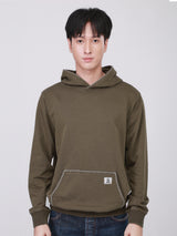 LOOSE FIT 101 COLLECTION MEN'S HOODED SWEATSHIRT OLIVE GREEN