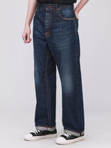 RETRO STRAIGHT FIT 101 COLLECTION HIGH RISE COMFORT MEN'S JEANS MID INDIGO