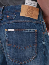 RETRO STRAIGHT FIT 101 COLLECTION HIGH RISE COMFORT MEN'S JEANS MID INDIGO