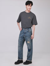 RETRO STRAIGHT FIT 101 COLLECTION HIGH RISE COMFORT MEN'S JEANS LIGHT INDIGO
