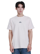 เสื้อยืดแขนสั้นผู้ชาย COMFORT FIT สีเบจ