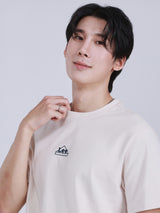 เสื้อยืดแขนสั้นผู้ชาย COMFORT FIT สีเบจ