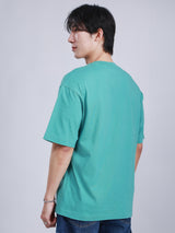 เสื้อยืดแขนสั้นผู้ชาย LOOSE FIT สีเขียว