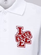 REGULAR FIT BOY'S SHORT SLEEVE POLO WHITE