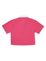 REGULAR FIT GIRL'S SHORT SLEEVE POLO PINK