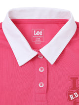 REGULAR FIT GIRL'S SHORT SLEEVE POLO PINK