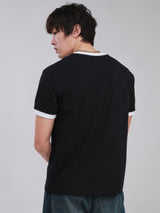SLIM FIT NEW MARKET COLLECTION MEN'S SHORT SLEEVE T-SHIRT BLACK