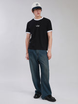SLIM FIT NEW MARKET COLLECTION MEN'S SHORT SLEEVE T-SHIRT BLACK