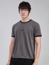 SLIM FIT NEW MARKET COLLECTION MEN'S SHORT SLEEVE T-SHIRT GREY