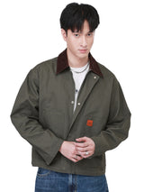 เสื้อแจ็คเก็ตผู้ชาย คอลเลคชั่น ON THE GO COMFORT FIT สีเขียวมะกอก